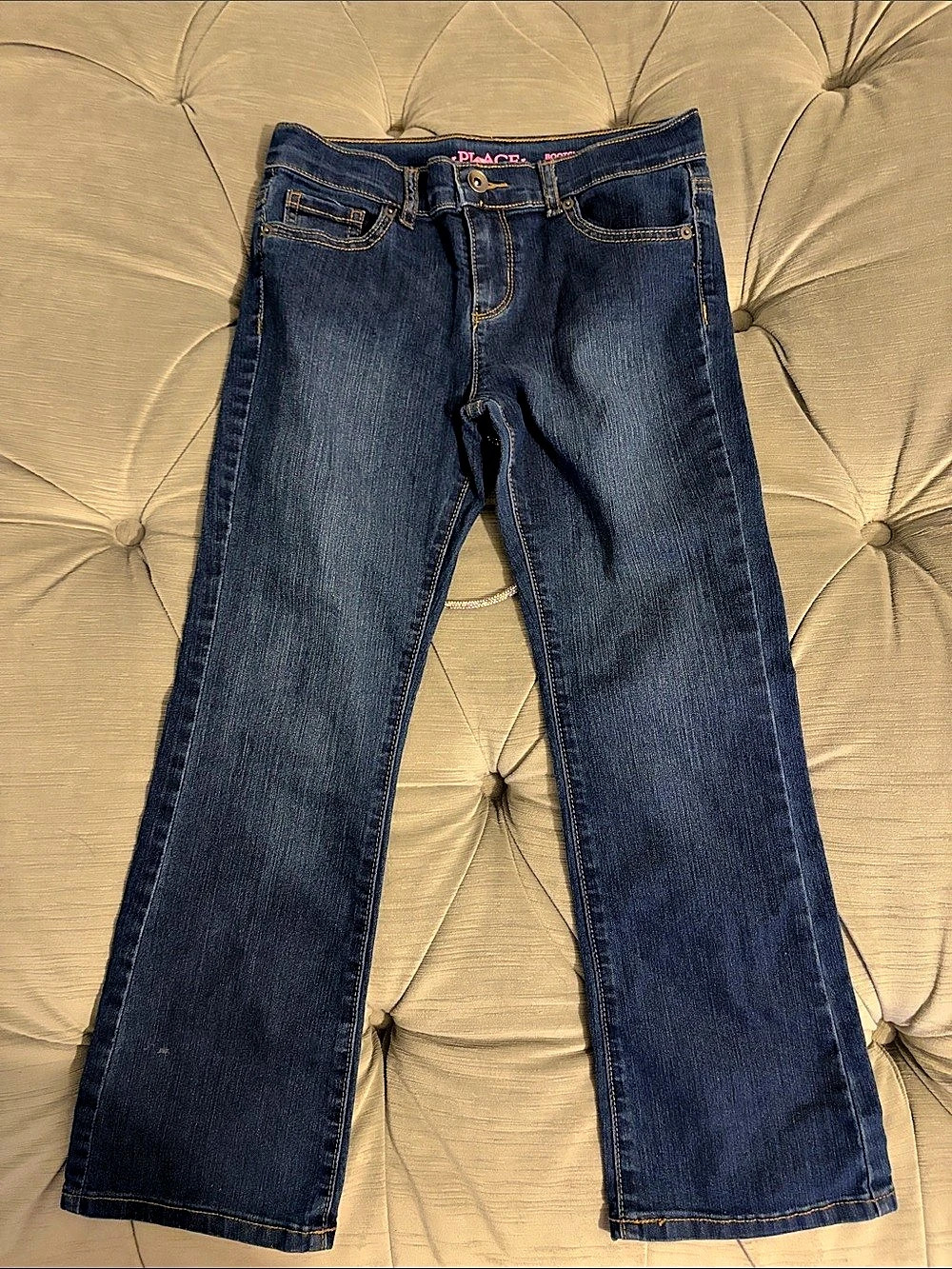 Children’s Place Bootcut Jeans Girls Size 8 in Blue Like New